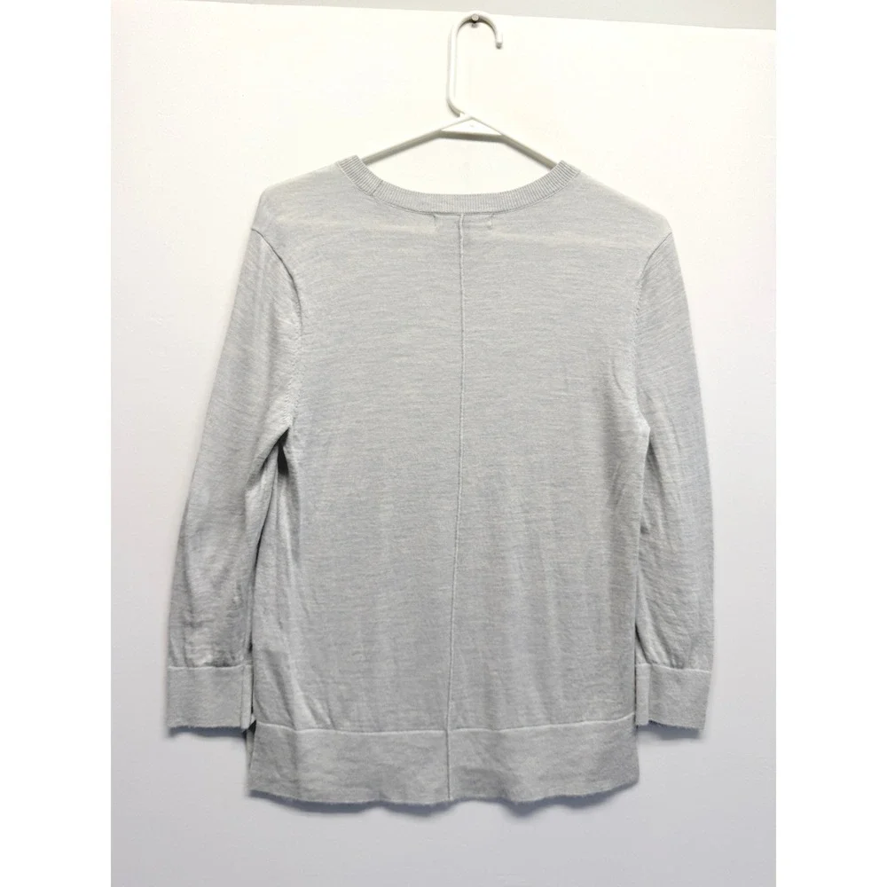 Banana Republic Sweater Extra Fine‎ Merino Wool Small Gray Men